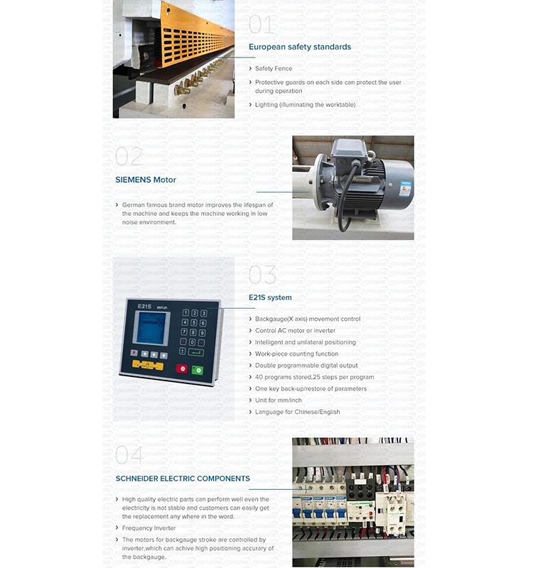 دستگاه برش گیوتین هیدرولیک CNC