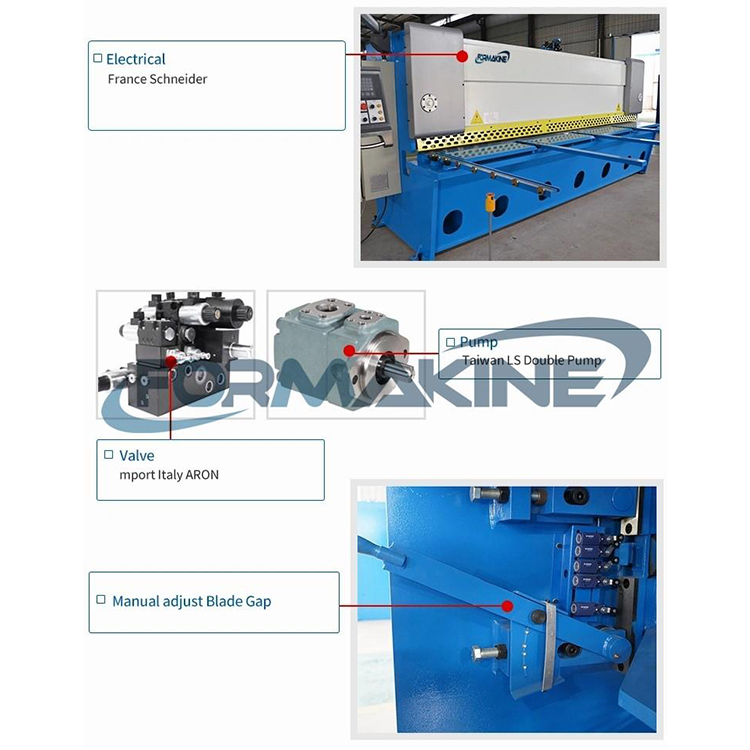 آلة القص الهيدروليكية CNC